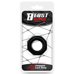 Beast Rings Cockring souple Polygon Noir
